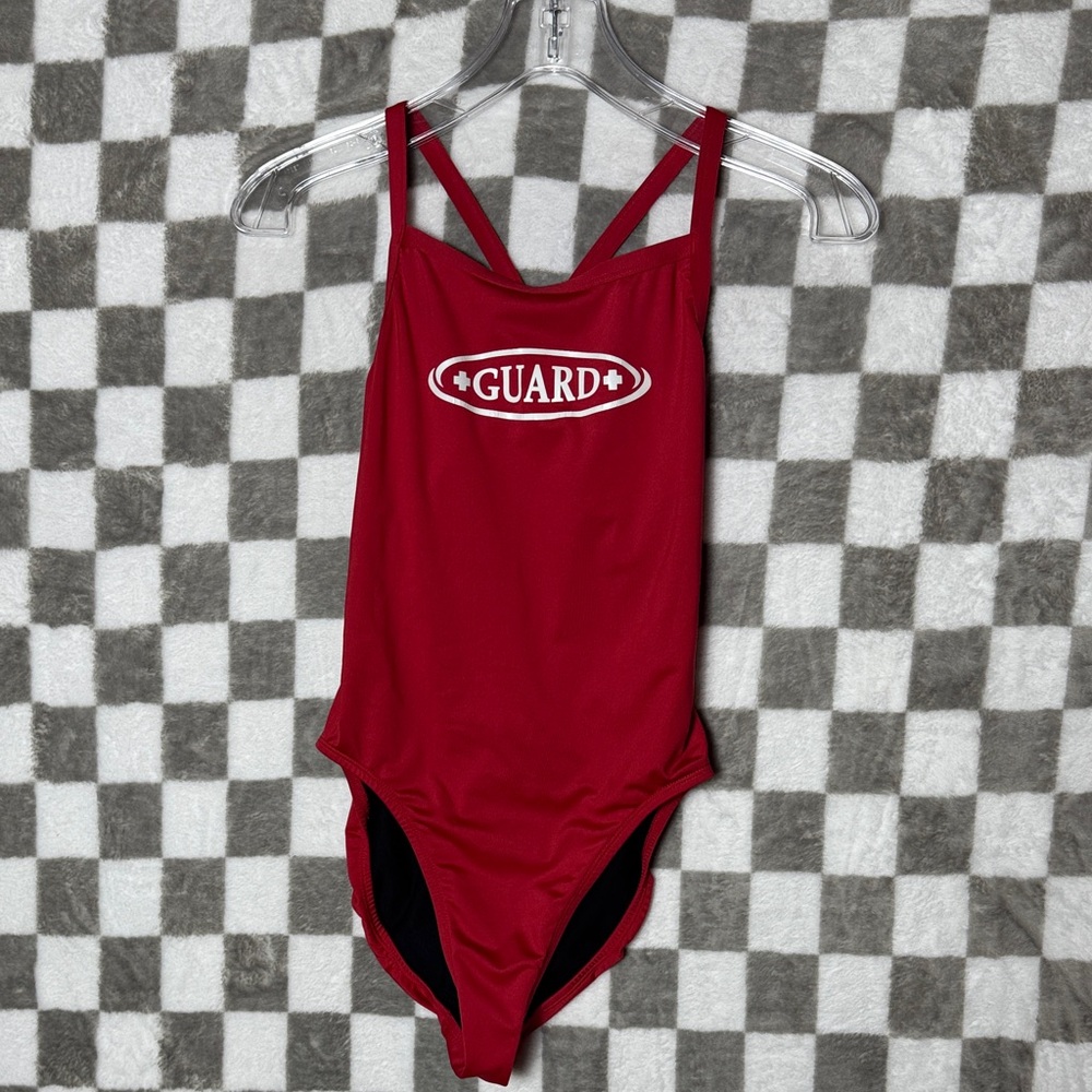 Red and Black Ballet Dance Leotard